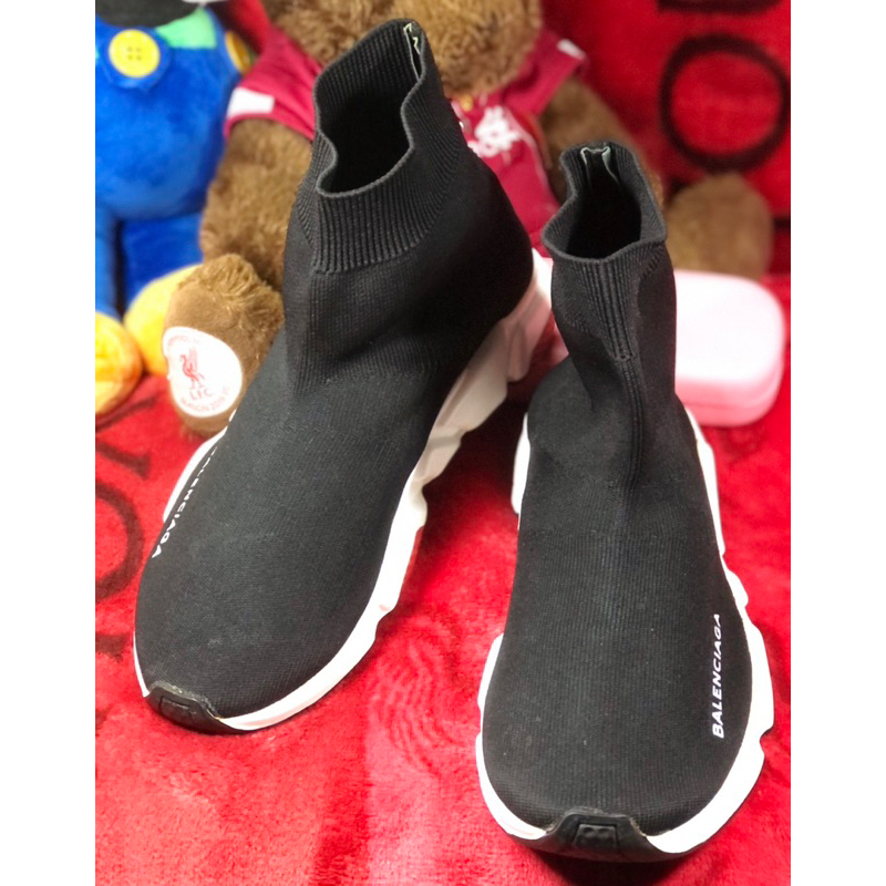 รองเท้า Balenciaga Speed Trainer Black/White/Red size 37 มือ 2