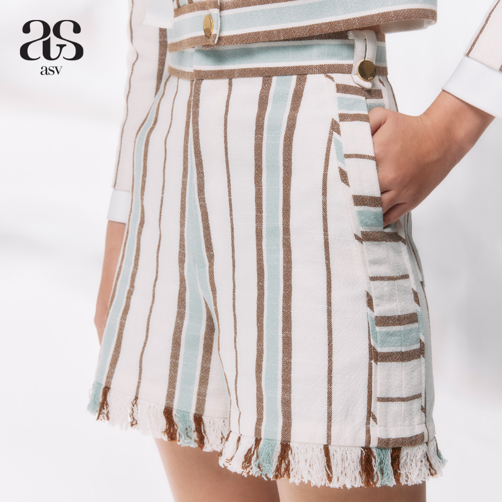 إيه إس في شورت مخطط ملون ـ نسائي — صورة 4