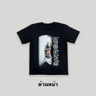 เสื้อยืดแขนสั้นวงร็อค (Iron Maiden)