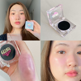 (พร้อมส่งแถมพัฟแบบใหม่)บลัชดำลากลาสblackblushแบรนด์laglace