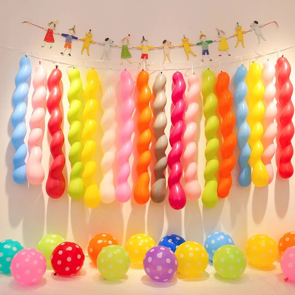 ร้านไทย ส่งจาก กทม. ทุกวัน ลูกโป่งแบบเกลียว แบบข้อ ลูกโป่งยาว สีสดใส น่ารัก (คละสี) อ่านรายละเอียดก่อนสั่งซื้อนะคะ ราคา ถูกที่สุด ดีลบีเคเค แกลเลอรีภาพที่ 2