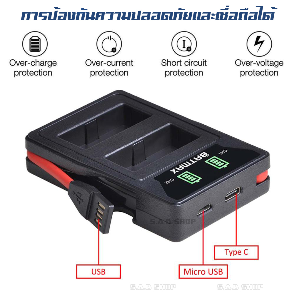 เเบตเตอรี่กล้อง เเท่นชาร์จเเบต Fuji NP-W126S NP-W126 Battery เเบตเตอรี่ กล้องfuji XA5 XA3 XA2 XA10