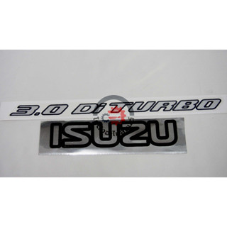 สติ๊กเกอร์ ฝาท้าย อีซูซุ ดีแม็ก ปี 2003-2006 ISUZU D-MAX 2003-2006 3.0 Di TURBO "1ชุด" โกดังอะไหล่ยนต์ อะไหล่ยนต์ รถยนต์