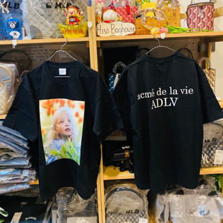 อยู่ไทย พร้อมส่ง ADLV BABY FACE FLOWER 💐GARDEN GIRL SHORT SLEEVE T-SHIRT BLACK