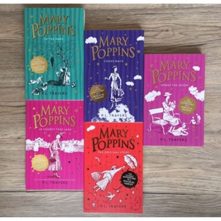 หนังสือวรรณกรรม Mary Poppins 5 เล่ม วรรณกรรมคลาสสิค วรรณกรรมเยาวชน หนังสือภาษาอังกฤษ สำหรับเด็ก