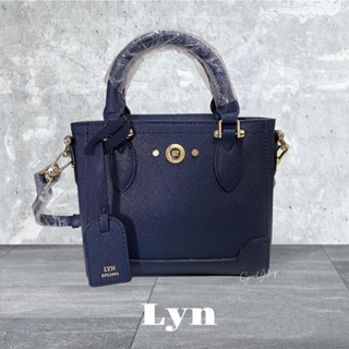 [New] Lyn outlet แท้💯 bag กระเป๋าถือ/สะพาย น่ารัก (สีกรม)