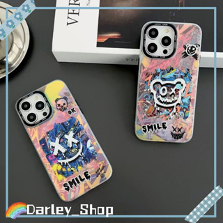 เคสไอโฟน iphone 11 14 Pro Max เลเซอร์ กระแสน้ำ กราฟ ใบหน้ายิ้มแย้ม เคส ป้องกันการตก iphone 12 13 Pro Case for iPhone