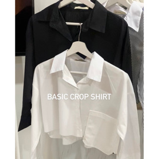 WITHBEE Basic crop shirt🐰🎀