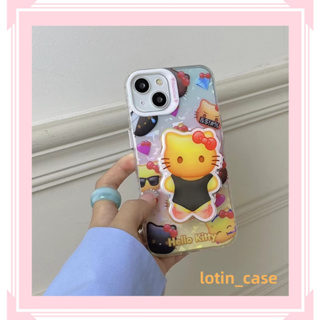 🎁ส่งของขวัญ🎁เคสไอโฟน สำหรับ 11 13 for iPhone Case 14 12 Pro Max การ์ตูน ตลก แมว พร้อมขาตั้ง กันกระแทก ปกป้อง เคสโทรศัพท์