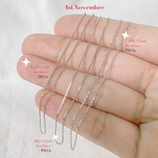 1st.November | สร้อยคอเงินแท้ 925 16นิ้ว/18นิ้ว | Silver 925 Necklace made in Italy