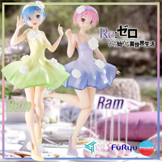 [Pre-Order] ฟิกเกอร์ Re:Zero Rem Ram  Flower Dress - Trio-Try-iT  FuRyu