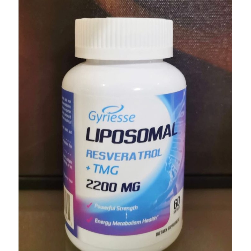 Liposomal 2200mg High Dose Softgel, Trans-Resveratrol 1700mg Plus TMG 500mg BY Gyriesse