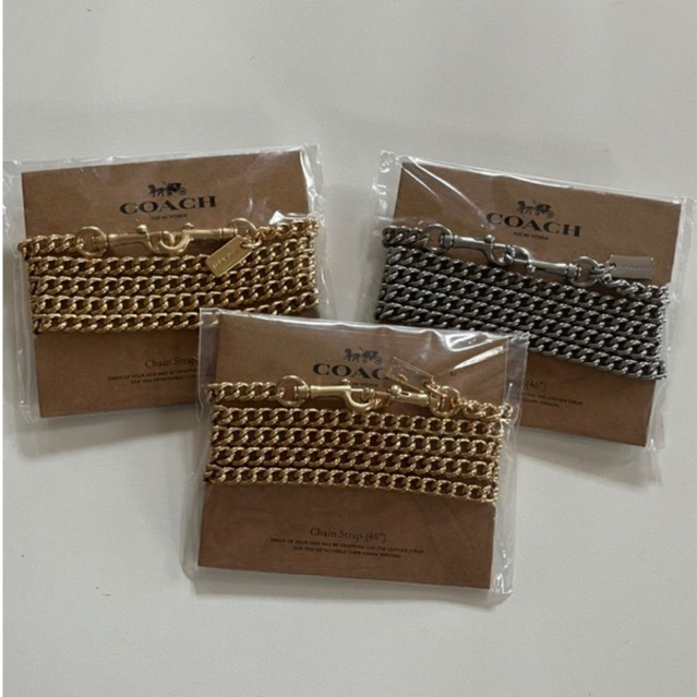 โค้ช Shoulder Crossbody 46" Chain Strap สายเสริม สายโซ่ คล้องกระเป๋า ใช้เป็นสายสะพายรุ่น Nolitaได้ ม