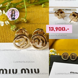 👜: New!! Miu Miu Earrings‼️ก่อนกดสั่งรบกวนทักมาเช็คสต๊อคก่อนนะคะ‼️
