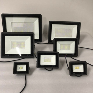 สปอร์ตไลท์ led 220v ไฟสปอร์ตไลท์ 10w 30w 50w 150w 200w 300w ไฟกลางแจ้ง Flood Light Saving ผนังกันน้ำโรงรถสนามฟุตบอลแสงน้