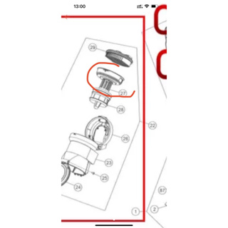 อะไหล่แท้ศูนย์/อะไหล่เครื่องดูดฝุ่นฮิตาชิ/ตำแหน่ง27/CV-SC230V*009