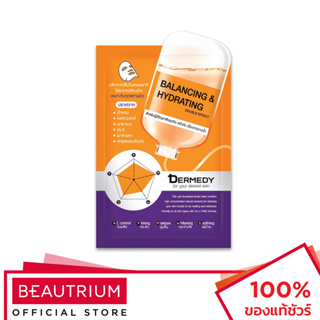 DERMEDY Balancing &amp; Hydrating Double Effect Mask มาส์กแผ่น 25g