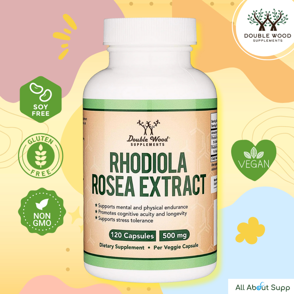 Rhodiola Rosea Extract by DoubleWood เสริมสร้างการรับรู้ เพิ่มความแข็งแรงของร่างกายและจิตใจ