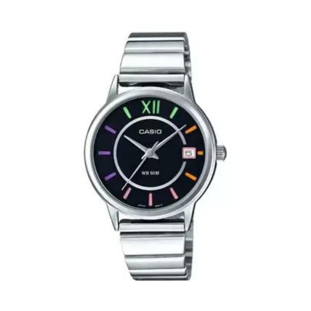 (แท้ประกันศูนย์ 1 ปี/ถ่านร้าน 3 ปี) CASIO นาฬิกาข้อมือ สายสแตนเลส รุ่น LTP-E134D-1BVDF