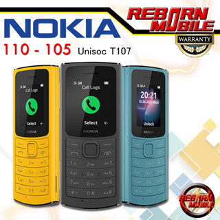 [HIT] Nokia 110 4G - 105 4G จอแสดงผล TFT 16-bit (6 หมื่นสี) มีสีให้เลือก black, yellow, green รองรับ 2 RebornMobile