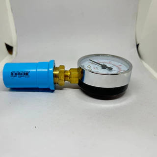 Pressure gauge 5 kg/cm2 เกจวัดแรงดันน้ำแบบแห้ง รวมชุดข้อต่อตรง 1/2" สำหรับปั๊มน้ำและเครื่องกรองน้ำ ติดตั้งง่าย