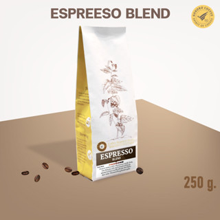 Espresso Blend [Medium Roast] เมล็ดกาแฟ กาแฟเบลนด์ คั่วกลาง ชงร้อน ชงเย็น [ 250 g. ] kokoro coffee กาแฟ พรีเมียม