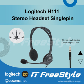 Logitech H111 - Stereo Headset Singlepin