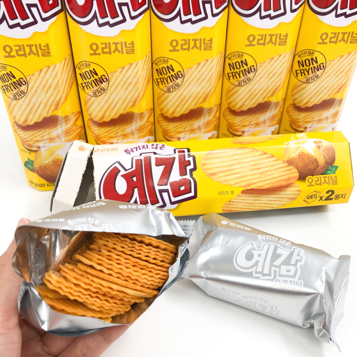 ขนมเกาหลี มันฝรั่งอบกรอบแบบแผ่น รสดั้งเดิม Orion Potato Chip Original 64g Non-Frying 예감 ราคา ถูกที่สุด ดีลบีเคเค แกลเลอรีภาพที่ 4