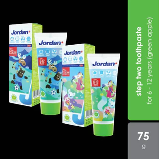 ยาสีฟัน Jordan Step1 1-5 ปี ,Step2 6-12 ปี ยาสีฟัน จอแดน จอร์แดน