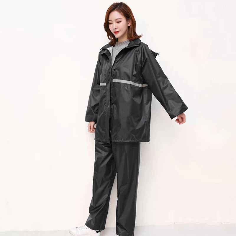 เสื้อกันฝนผู้ชายแบบเต็มชุด L-3XL สำหรับเดินทางและมอเตอร์ไซค์ไฟฟ้า thumbnail 9
