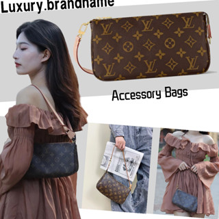 หลุยส์วิตตอง Louis Vuitton/กระเป๋าแอคเซสเซอรี่/กระเป๋าสุภาพสตรี/กระเป๋าสะพายข้าง/กระเป๋าสะพายข้าง/ใหม่