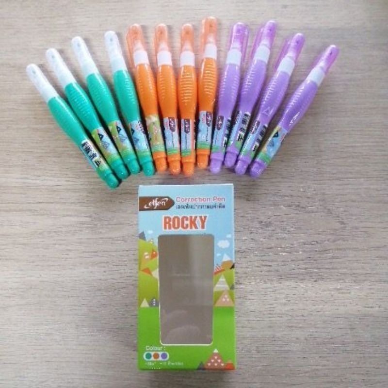 ปากกา​ลบ​คำ​ผิด​ elfen​ รุ่น​ ROCKY (1x12​ ด้าม)​
