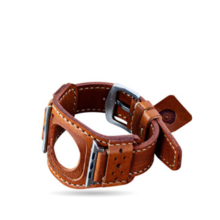 สายนาฬิกาหนังแท้งานแฮนด์เมด ขนาด 22 มิล ใช้สำหรับ iwatch all size Handmade leather watch strap