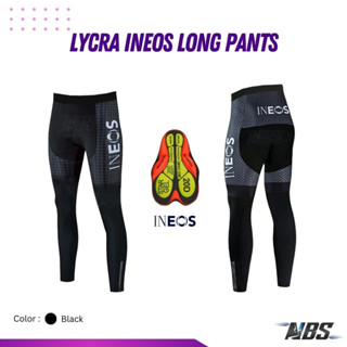 กางเกงปั่นจักรยาน Lycra INEOS Long Pants / Grey with black polka dot