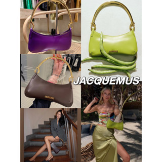 พรี​ ราคา8400 Jacquemus̶ RAOHIA 2116 หนังแท้ กระเป๋าถือ กระเป๋าสะพายข้าง กระเป๋าสะพายไหล่26*15*2*17cm