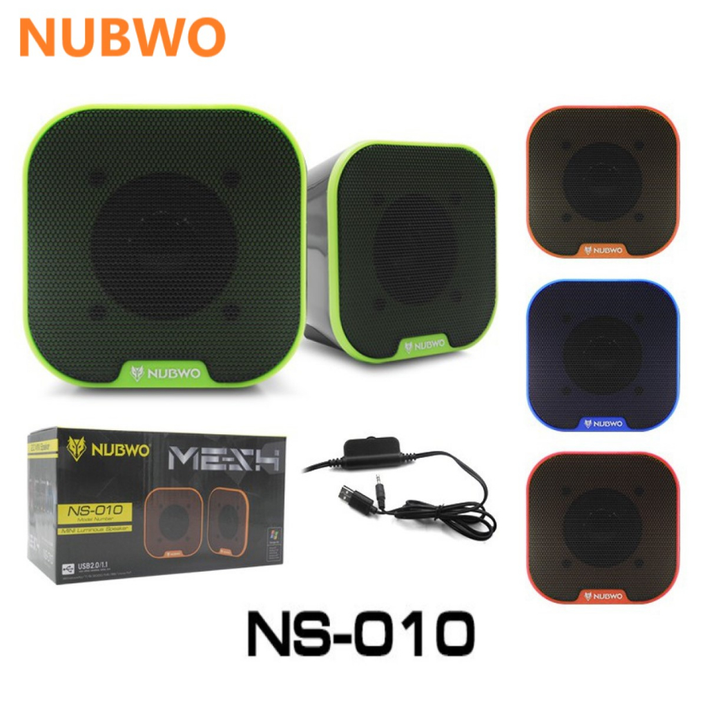 Nubwo Ns-010 MESH Mini Luminous Speaker ลำโพงคอมพิวเตอร์โน้ตบุ๊ค(พร้อมส่ง)
