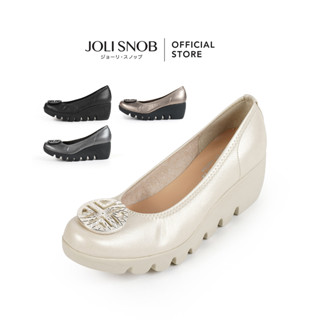 JOLI SNOB | Comfort High Heels รองเท้าส้นสูง ใส่สบาย ผู้หญิง Made in Japan | 「Tory Wave Sole」 FC-39001