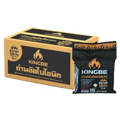 สั่งทีละ 1 ลัง 12 แพค ถ่านไร้ควัน ถ่านปิ้งย่าง ไร้ควัน คิงบี ถ่านไบโอนิค KINGBE