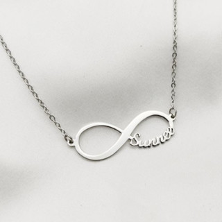 Name4gift_infinity necklace สร้อยชื่อแฟน สร้อยชื่อ สร้อยชือสั่งทำ สร้อยเงิน  สร้อยโรสโกล สร้อยอินฟินนิตี้ สร้อยสลักชื่อ