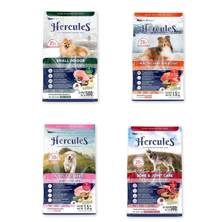 Hercules Dry Dog Food - เฮอร์คิวลิส อาหารสุนัขแบบแห้ง (500g )