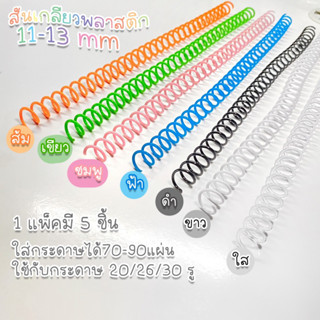 ‼️สันเกลียวพลาสติก ขนาด11-13mm. แพ๊คละ 5 ชิ้น