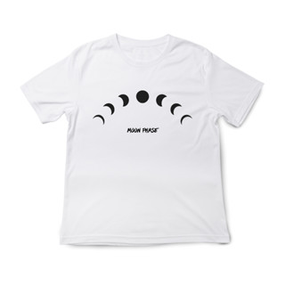 เสื้อคอกลม ผ้าฝ้าย 100% ลาย Artemis "Lunar Phase" | Minimal Tee | 100% Organic Cotton