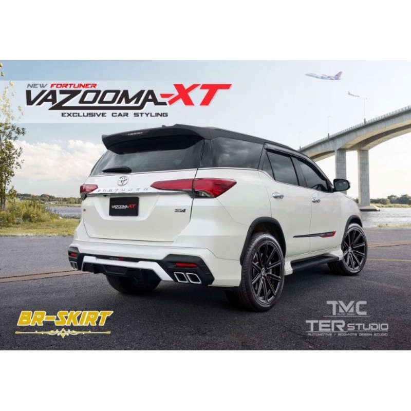 ♦️ขายแยก ✅สเกิร์ตหลัง 1 ชิ้น Fortuner 2016-2019 Vazooma-XT สำหรับรุ่น TRD ออกแบบพรีเมียม สวยงาม