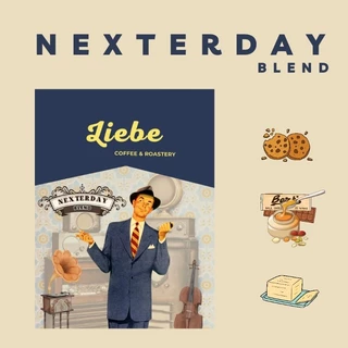 เมล็ดกาแฟ Nexterday Blend เมล็ดกาแฟ Blend of Brazil & Laos อราบิก้า 100% คั่วใหม่ < Medium Roast >