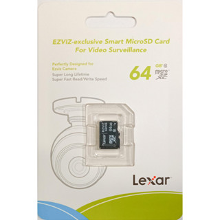 ✔ของแท้✔⚡️เมมโมรี่การ์ด⚡️EZVIZ Memory card Micro SD 64GB For Ezviz (CS-CMT-CARDT64G)