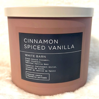 Bath &amp; Body Works Cinnamon Spiced Vanilla 3-Wick Candle 411g. ของแท้