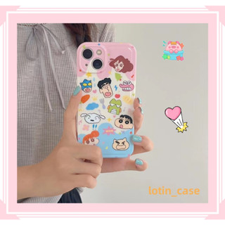 🎁ส่งของขวัญ🎁เคสไอโฟน สำหรับ 11 13 for iPhone Case 14 12 Pro Max การ์ตูน น่าสนใจ เครยอนชินจัง กันกระแทก ปกป้อง เคสโทรศัพท