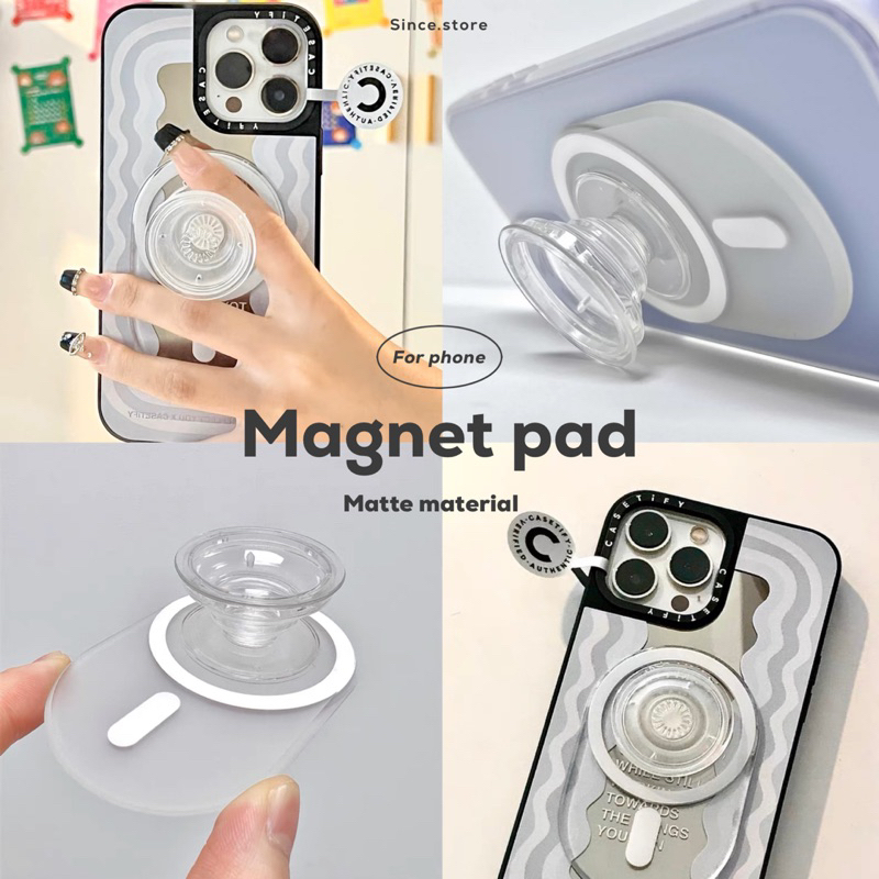 Magnet pad • ที่ติดมือถือแม่เหล็ก 🧲 เนื้อแมท สัมผัสลื่น 🛁 ใช้ติดคู่กับ griptok ✅ ร้านไทย ส่งด่วนได้ 🛵