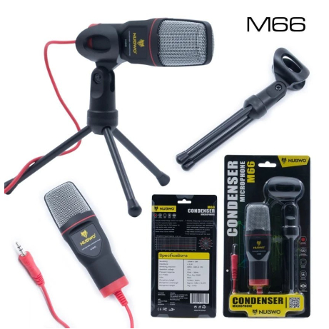 Nubwo M66 Microphone Condenser ไมค์โครโฟน พร้อมขาตั้ง