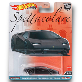 Hotwheels Premium | Lamborghini Countach 0/5 Spettacolare สเกล 1:64